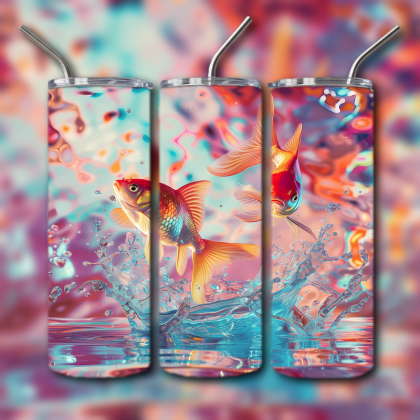 Abstract 3D Art Tumbler