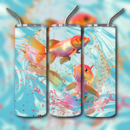 Abstract 3D Art Tumbler
