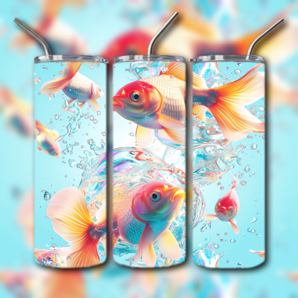 Abstract 3D Art Tumbler