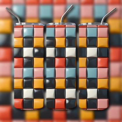Abstract 3D Art Tumbler