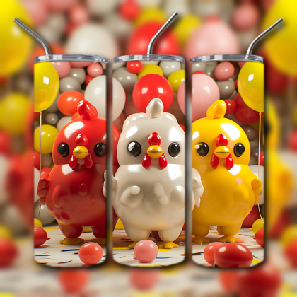 3D Inflated Tumbler