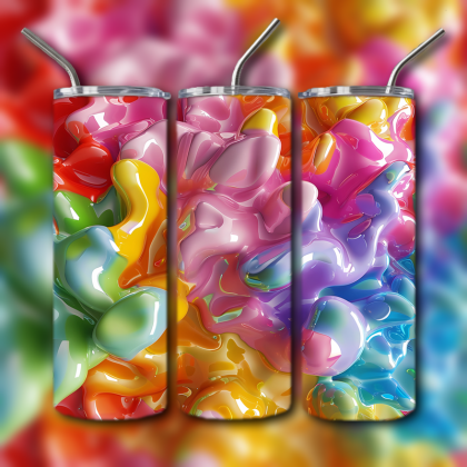 Abstract 3D Art Tumbler
