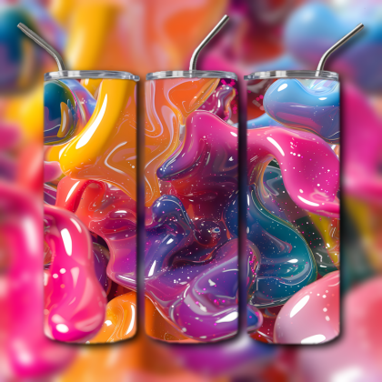Abstract 3D Art Tumbler