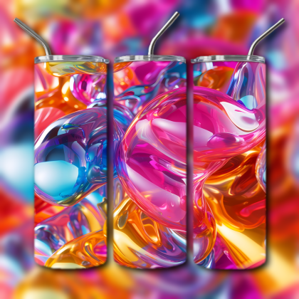 Abstract 3D Art Tumbler