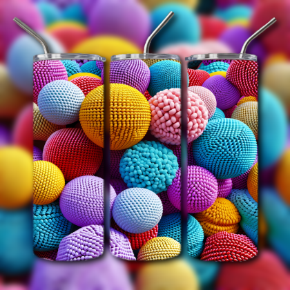 Abstract 3D Art Tumbler