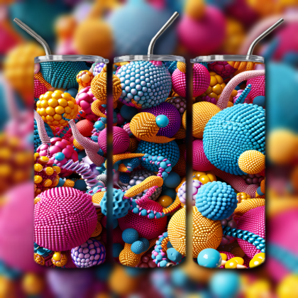 Abstract 3D Art Tumbler