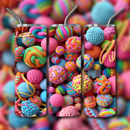Abstract 3D Art Tumbler