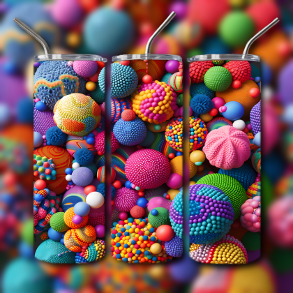 Abstract 3D Art Tumbler