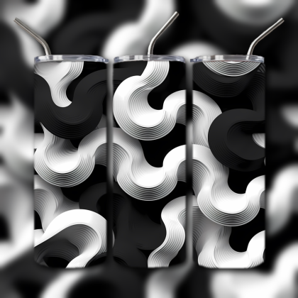 Abstract 3D Art Tumbler