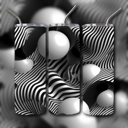 Abstract 3D Art Tumbler