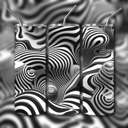 Abstract 3D Art Tumbler