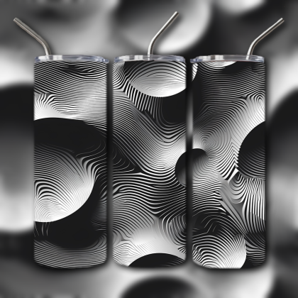 Abstract 3D Art Tumbler