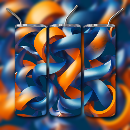 Abstract 3D Art Tumbler