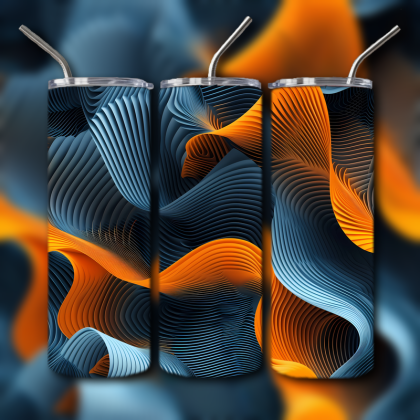 Abstract 3D Art Tumbler
