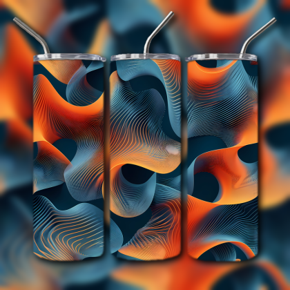 Abstract 3D Art Tumbler