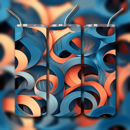 Abstract 3D Art Tumbler