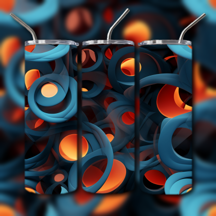 Abstract 3D Art Tumbler