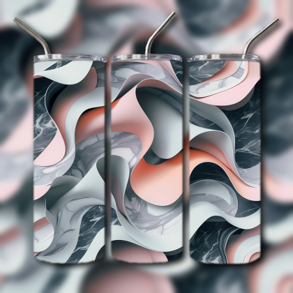 Abstract 3D Art Tumbler