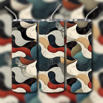 Abstract 3D Art Tumbler