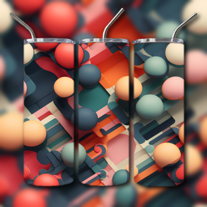Abstract 3D Art Tumbler