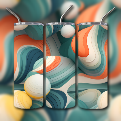 Abstract 3D Art Tumbler