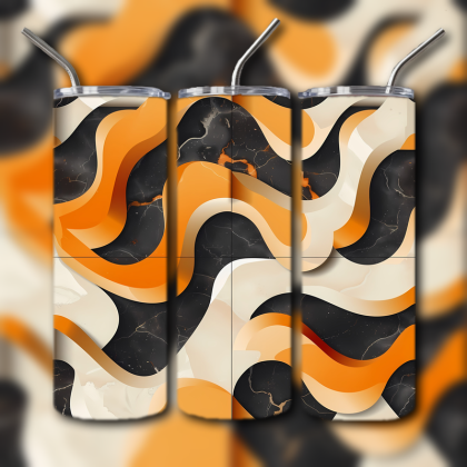 Abstract 3D Art Tumbler