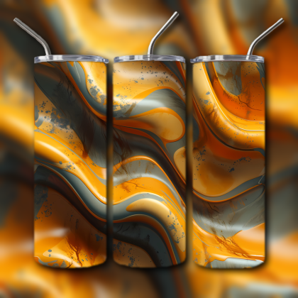 Abstract 3D Art Tumbler