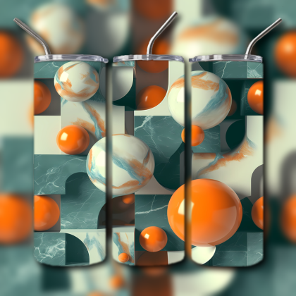 Abstract 3D Art Tumbler