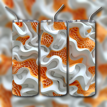 Abstract 3D Art Tumbler