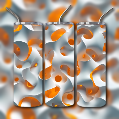 Abstract 3D Art Tumbler