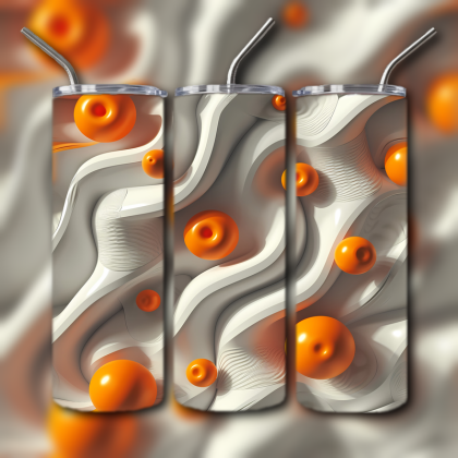 Abstract 3D Art Tumbler