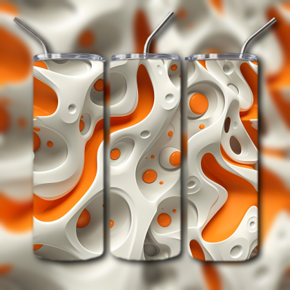 Abstract 3D Art Tumbler