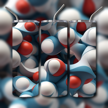 Abstract 3D Art Tumbler