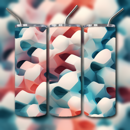 Abstract 3D Art Tumbler