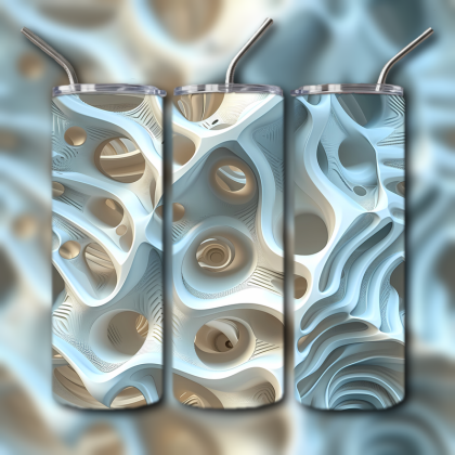 Abstract 3D Art Tumbler