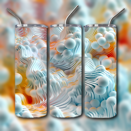 Abstract 3D Art Tumbler