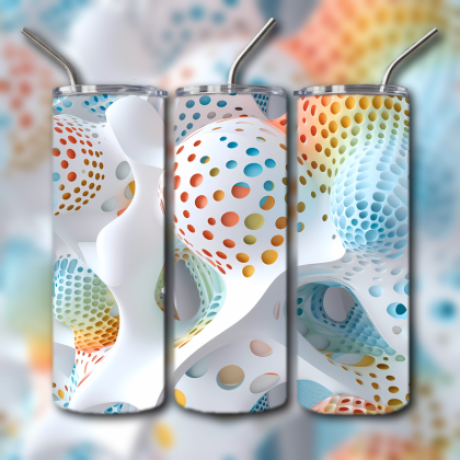 Abstract 3D Art Tumbler