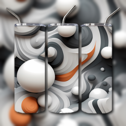 Abstract 3D Art Tumbler