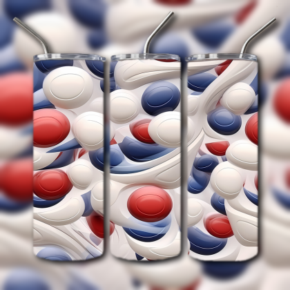 Abstract 3D Art Tumbler