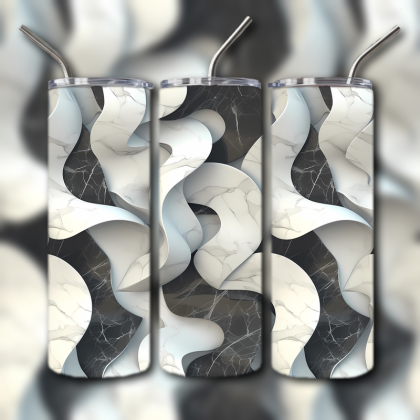 Abstract 3D Art Tumbler