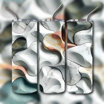 Abstract 3D Art Tumbler