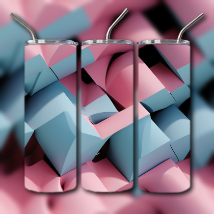 Abstract 3D Art Tumbler