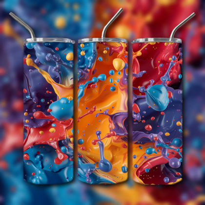 Abstract 3D Art Tumbler