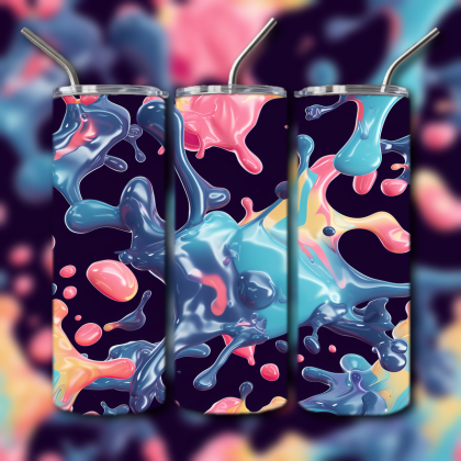 Abstract 3D Art Tumbler