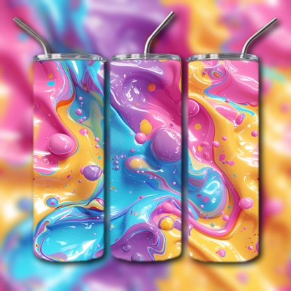 Abstract 3D Art Tumbler