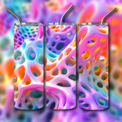 Abstract 3D Art Tumbler
