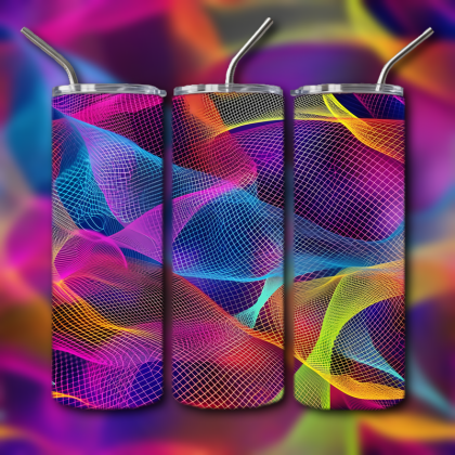 Abstract 3D Art Tumbler