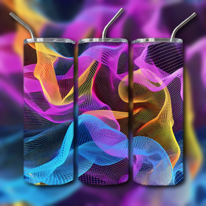 Abstract 3D Art Tumbler