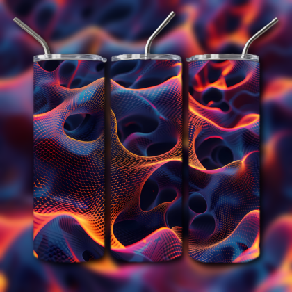 Abstract 3D Art Tumbler