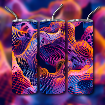 Abstract 3D Art Tumbler